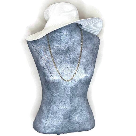 vintage long gold chain necklace 28" Park Lane Signed retro gold TONE - Picture 2 of 10